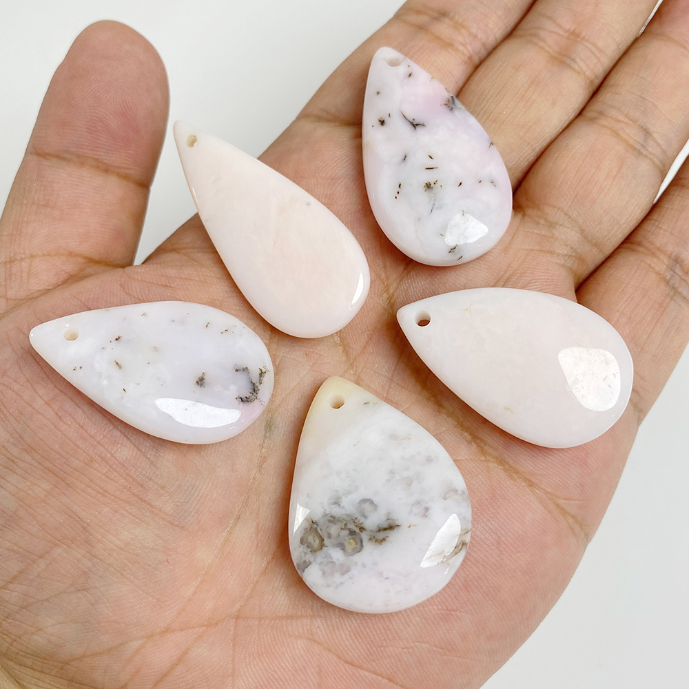 1PC Big Waterdrop Shape Stone  - огляд і ціна Crystal Pendant Necklace Natural Stone