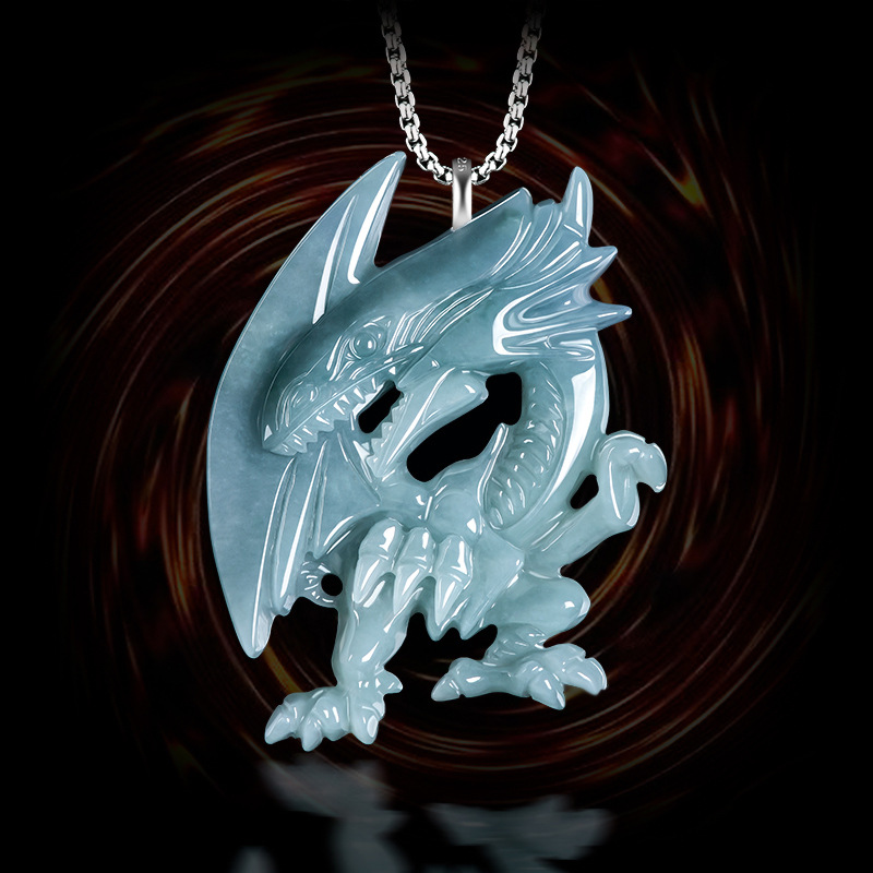 Blue Myanmar Jadeite Dragon Pe - огляд і ціна Necklaces