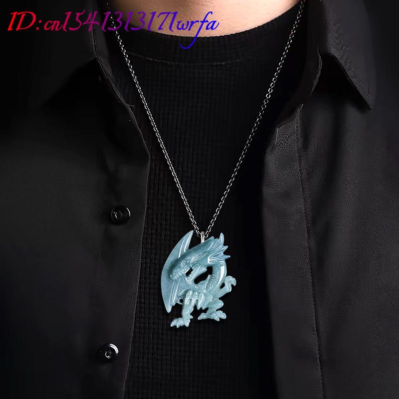 Blue Myanmar Jadeite Dragon Pe - огляд і ціна Necklaces