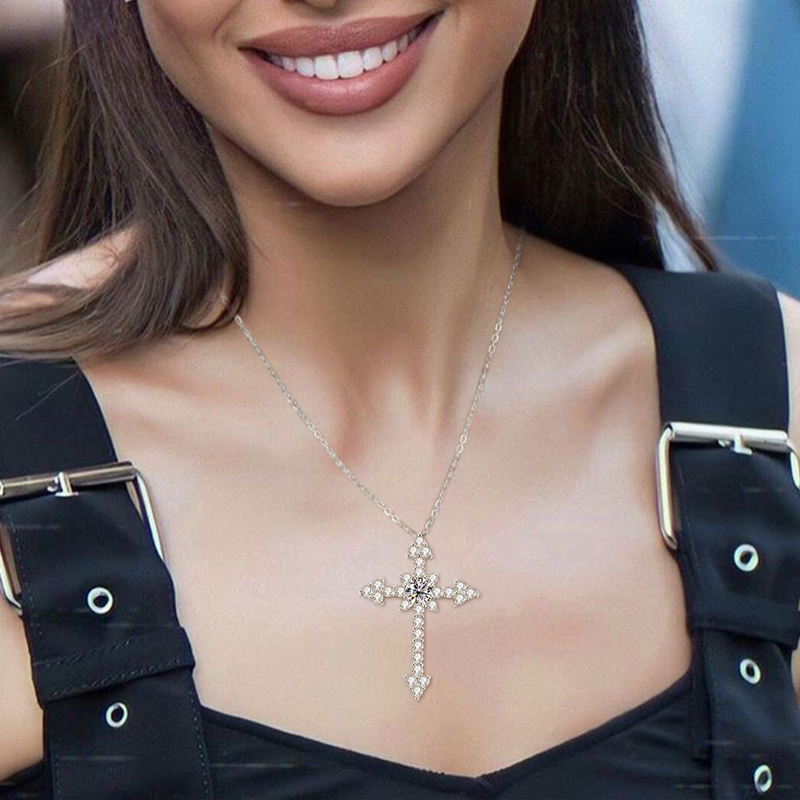 IOGOU 0.5/1CT D VVS1 Moissanit - огляд і ціна 925 Sterling Silver Chain Necklace Men